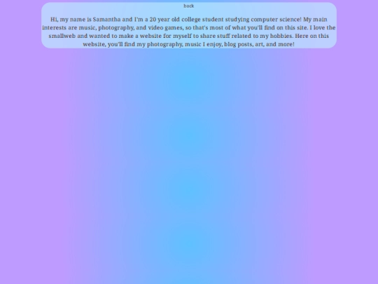 aboutme screenshot