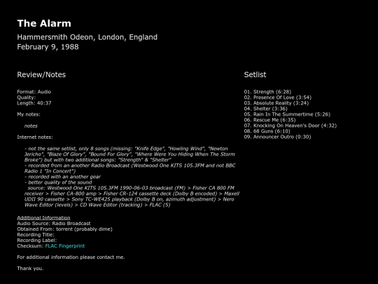 a/alarm-the-1988-02-09 screenshot