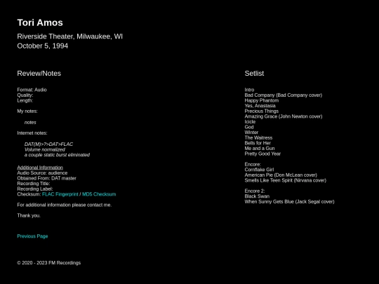 a/amos-tori-1994-10-05 screenshot