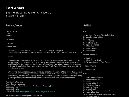 a/amos-tori-2003-08-11 screenshot