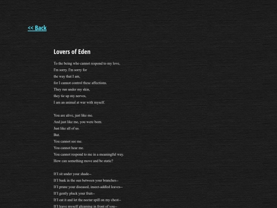 poetry/eden screenshot