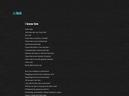 poetry/iknewhim screenshot