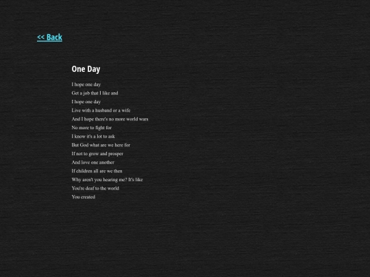 poetry/oneday screenshot
