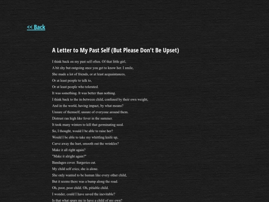 poetry/pastletter screenshot