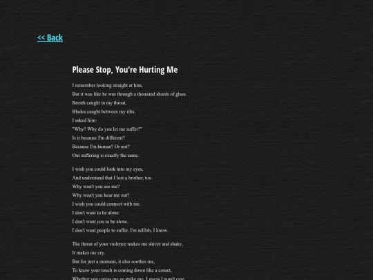 poetry/pathetic screenshot