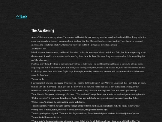 prose/awakening screenshot