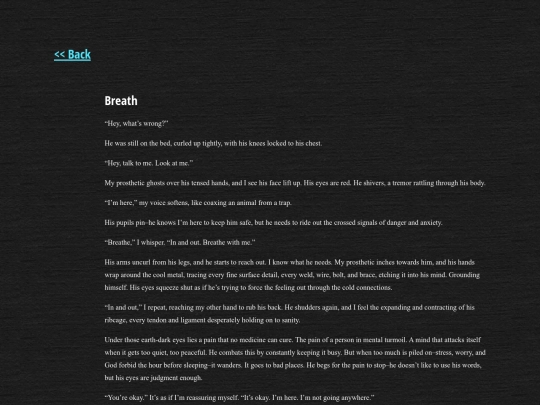 prose/breath screenshot