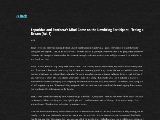 prose/mindgame screenshot