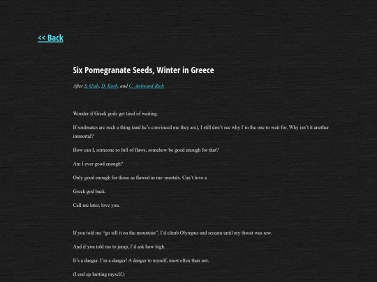prose/waiting screenshot