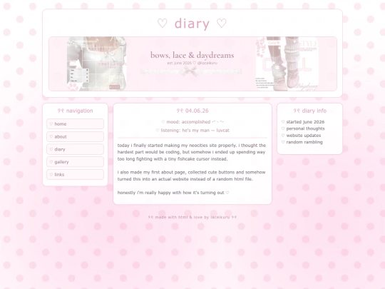 diary screenshot