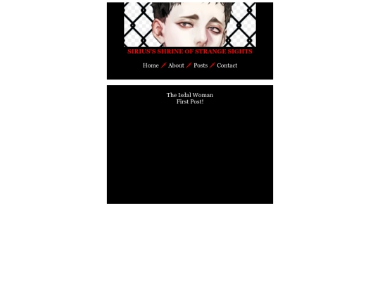 Blog screenshot