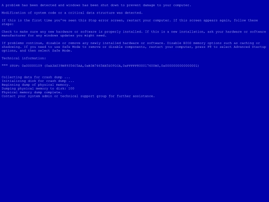 bsod screenshot