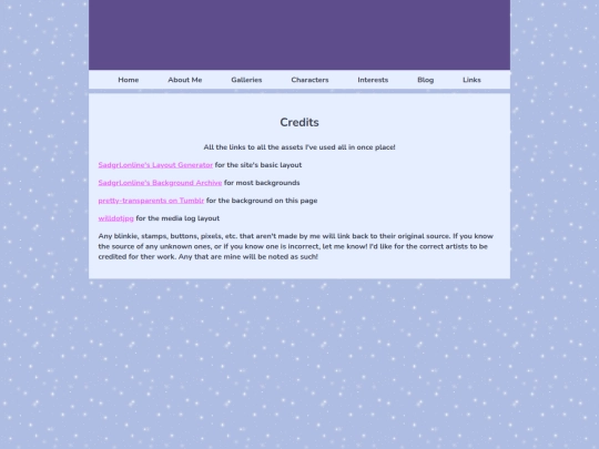 links screenshot