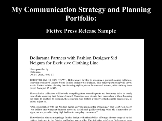 Communications screenshot
