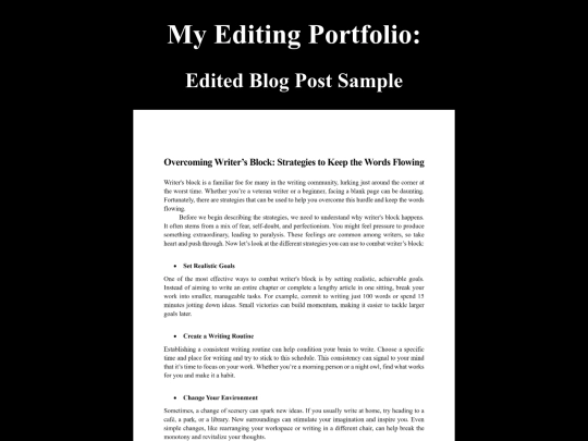 Editor screenshot