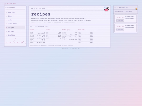 recipes screenshot