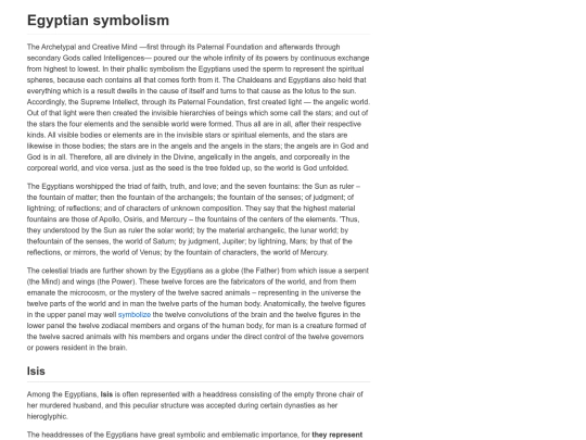 egyptian-symbolism screenshot