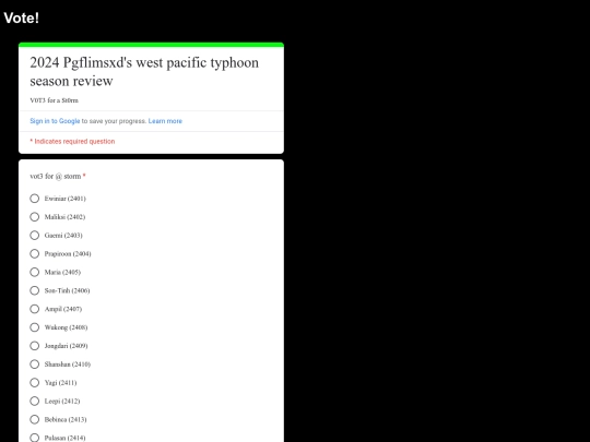 Vote screenshot