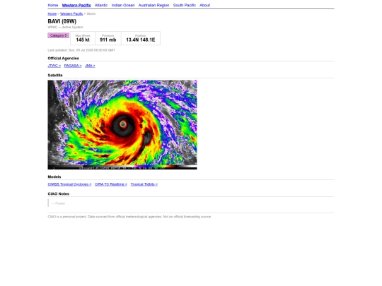 ciao/storms/09W screenshot