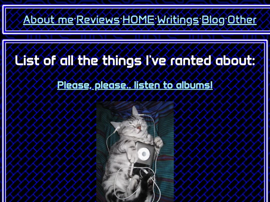 Site/sites/Writings/Writings screenshot