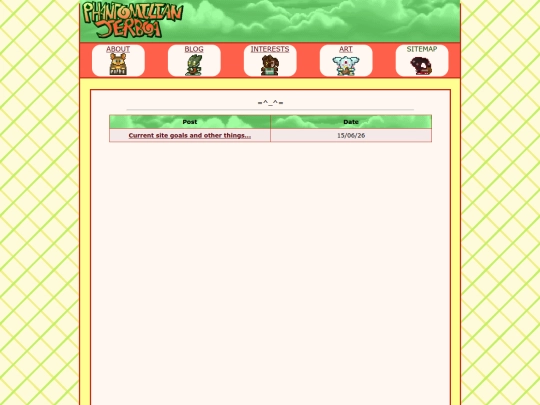 blog screenshot