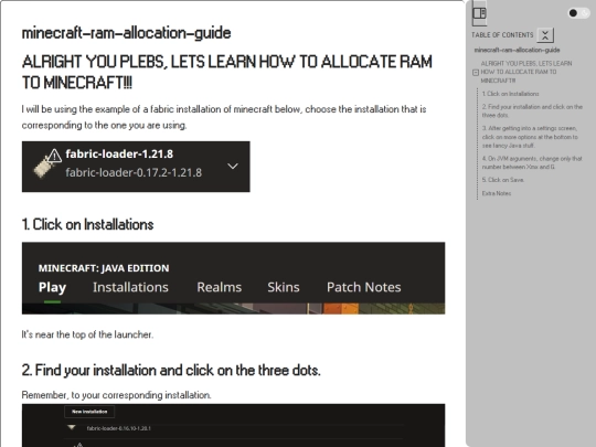 minecraft-ram-allocation-guide screenshot
