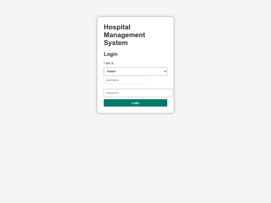 login screenshot
