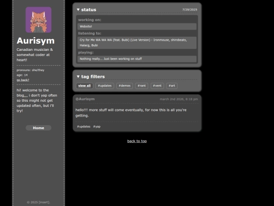 blog screenshot