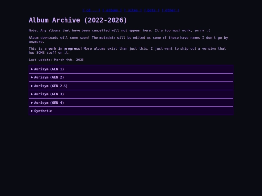 projects/p-albums screenshot