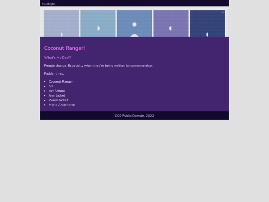 Characters screenshot