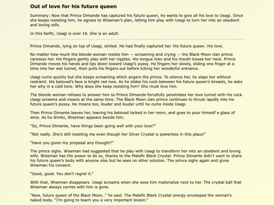 18 Fanfics EN/Out_of_love_for_his screenshot