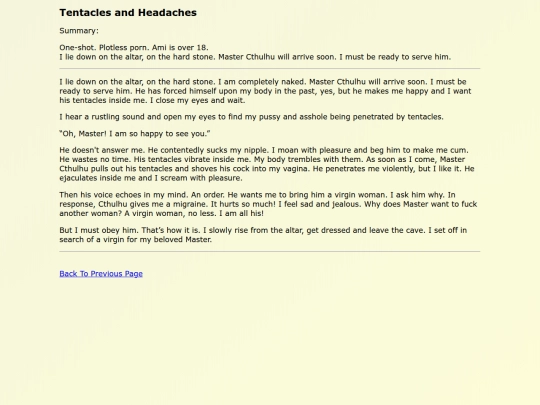 18 Fanfics EN/Tentacles_and_Headaches screenshot