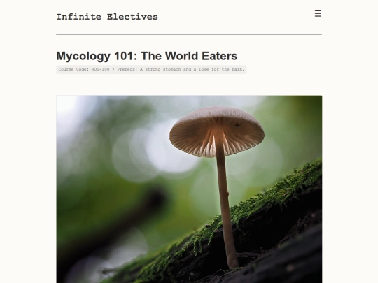 mycology screenshot