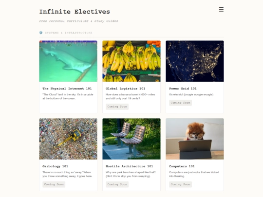 subjects screenshot