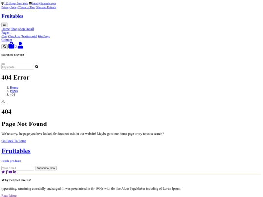 404 screenshot