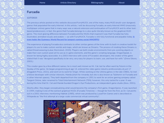 Article Directory/Articles/furcadia screenshot