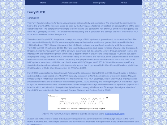 Article Directory/Articles/furrymuck screenshot