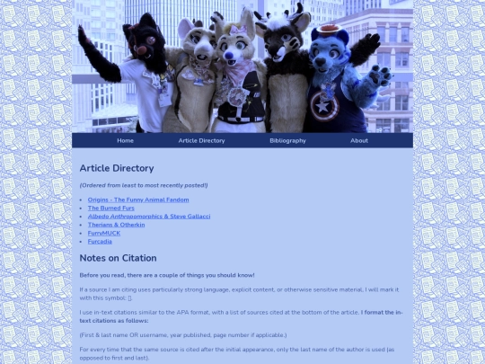 Article Directory screenshot
