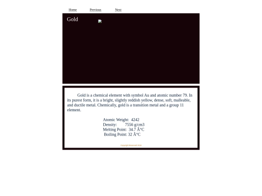html/periodic/79 screenshot
