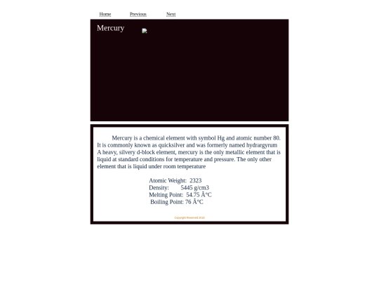 html/periodic/80 screenshot