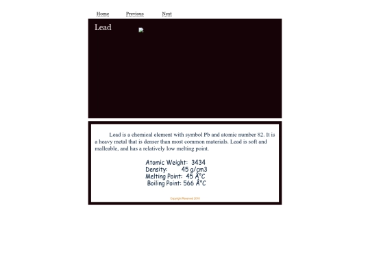 html/periodic/82 screenshot