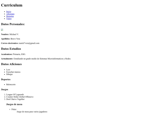 html/Curriculum screenshot