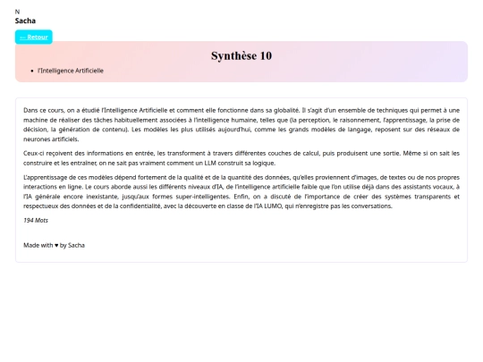 synthese10 screenshot