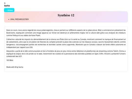 synthese12 screenshot