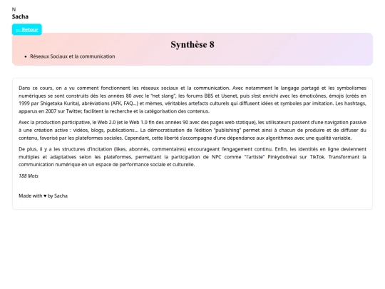 synthese8 screenshot