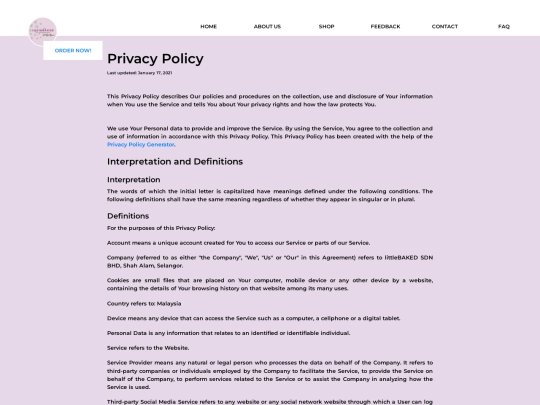 privacy-policy screenshot
