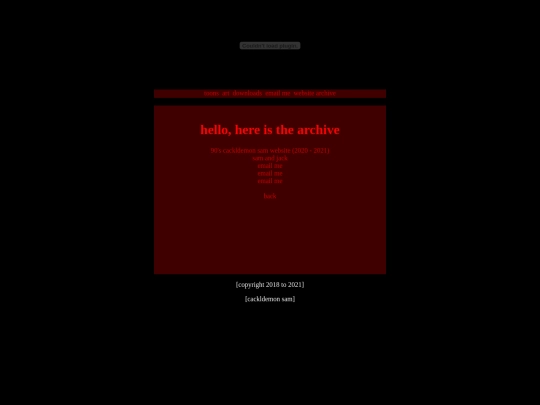 archive screenshot