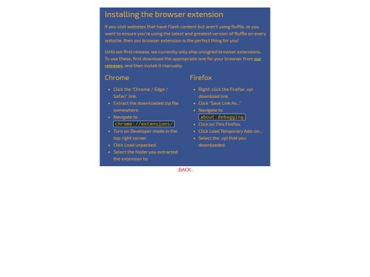ruffleinst screenshot