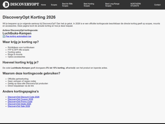 discoveryopt-korting-2026 screenshot