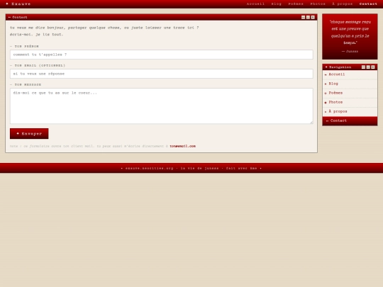 contact screenshot